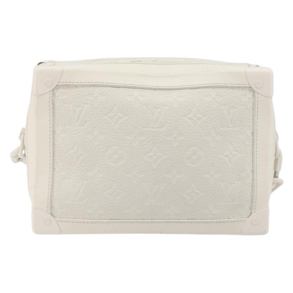 LOUIS VUITTON Monogram Empreinte Soft Trunk Bag White M53287 LV Auth 196005V