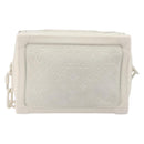 LOUIS VUITTON Monogram Empreinte Soft Trunk Bag White M53287 LV Auth 196005V-2