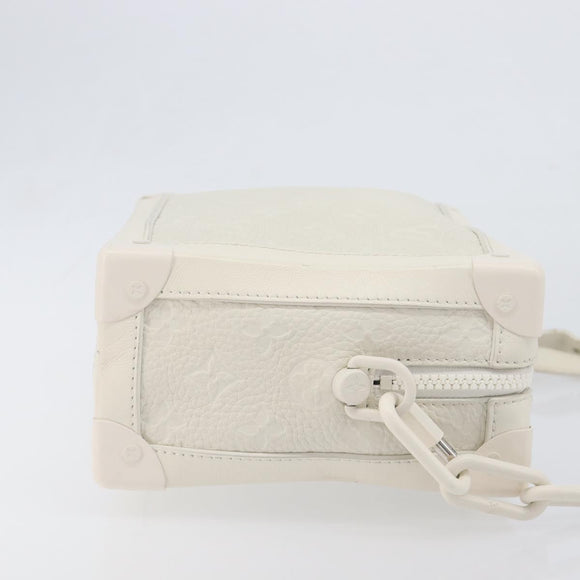 LOUIS VUITTON Monogram Empreinte Soft Trunk Bag White M53287 LV Auth 196005V