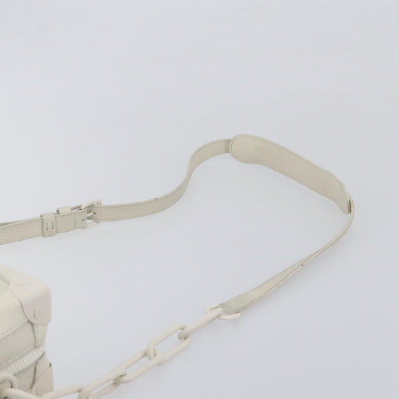 LOUIS VUITTON Monogram Empreinte Soft Trunk Bag White M53287 LV Auth 196005V