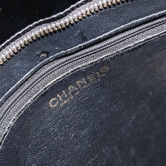 CHANEL Matelasse Reprint Tote Bag Patent leather Black Gold CC Auth 196006V