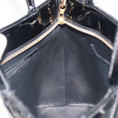 CHANEL Matelasse Reprint Tote Bag Patent leather Black Gold CC Auth 196006V-19