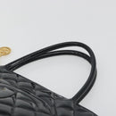 CHANEL Matelasse Reprint Tote Bag Patent leather Black Gold CC Auth 196006V-8