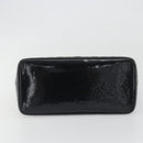 CHANEL Matelasse Reprint Tote Bag Patent leather Black Gold CC Auth 196006V-5