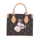 LOUIS VUITTON Monogram Panda On the Go Trunk BB Hand Bag M13668 Auth 196007SM-13