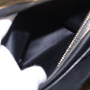 Miu Miu Matelasse Shoulder Bag Leather Black Gold Auth 196010M-26