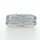 Miu Miu Matelasse Wonder Hand Bag Leather 2way Silver Auth 196012SAM-5