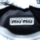 Miu Miu Matelasse Wonder Hand Bag Leather 2way Silver Auth 196012SAM-10