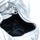 Miu Miu Matelasse Wonder Hand Bag Leather 2way Silver Auth 196012SAM-21