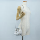 Miu Miu Matelasse Wonder Hand Bag Leather 2way Silver Auth 196012SAM-23