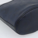 Christian Dior Trotter Canvas Shoulder Bag PVC Navy Gold Auth 196013A-16