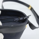 Christian Dior Trotter Canvas Shoulder Bag PVC Navy Gold Auth 196013A-10