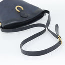 Christian Dior Trotter Canvas Shoulder Bag PVC Navy Gold Auth 196013A-7