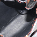 SAINT LAURENT Shoulder Bag Leather Black Gold Auth 196014A-16