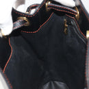 SAINT LAURENT Shoulder Bag Leather Black Gold Auth 196014A-18