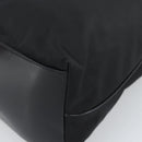 PRADA Shoulder Bag Nylon Black Silver Auth 196016A-10