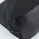 PRADA Shoulder Bag Nylon Black Silver Auth 196016A-11