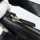 PRADA Shoulder Bag Nylon Black Silver Auth 196016A-16