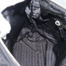 PRADA Shoulder Bag Nylon Black Silver Auth 196016A-20