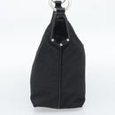 PRADA Shoulder Bag Nylon Black Silver Auth 196016A-4
