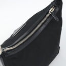 PRADA Shoulder Bag Nylon Black Silver Auth 196016A-6