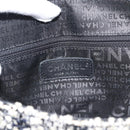 CHANEL Chain Camelia Shoulder Bag tweed Black Silver CC Auth 196017M-15