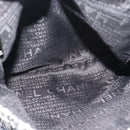 CHANEL Chain Camelia Shoulder Bag tweed Black Silver CC Auth 196017M-16