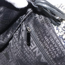 CHANEL Chain Camelia Shoulder Bag tweed Black Silver CC Auth 196017M-19