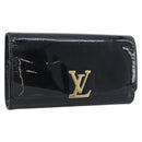 LOUIS VUITTON Pochette Louise EW Bag Patent leather Black M51634 LV Auth 196020-1