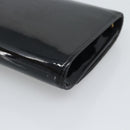 LOUIS VUITTON Pochette Louise EW Bag Patent leather Black M51634 LV Auth 196020-15