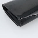 LOUIS VUITTON Pochette Louise EW Bag Patent leather Black M51634 LV Auth 196020-16