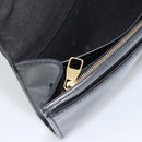 LOUIS VUITTON Pochette Louise EW Bag Patent leather Black M51634 LV Auth 196020-20