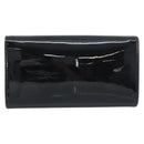 LOUIS VUITTON Pochette Louise EW Bag Patent leather Black M51634 LV Auth 196020-2