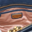 Miu Miu Hand Bag Leather 2way Green Gold Auth 196021A-19