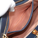 Miu Miu Hand Bag Leather 2way Green Gold Auth 196021A-24
