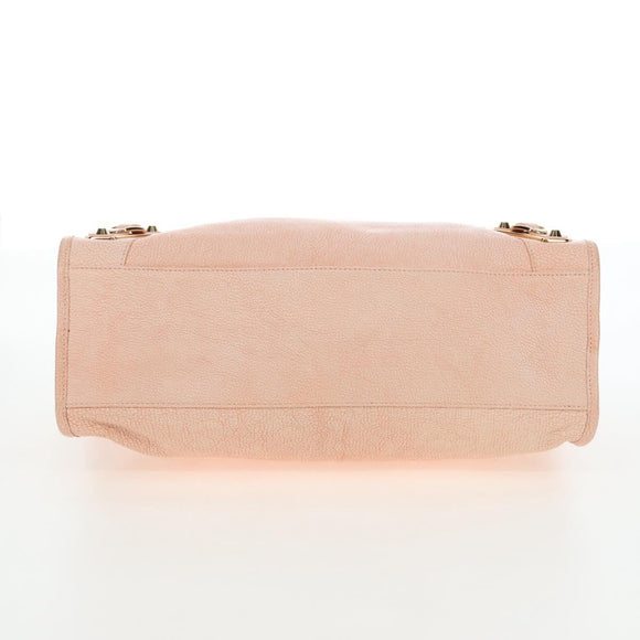 BALENCIAGA Metallic Edge City Bag Leather 2way Pink Gold 390154 Auth 196022M