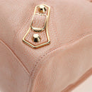 BALENCIAGA Metallic Edge City Bag Leather 2way Pink Gold 390154 Auth 196022M-14
