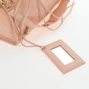 BALENCIAGA Metallic Edge City Bag Leather 2way Pink Gold 390154 Auth 196022M-17