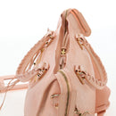BALENCIAGA Metallic Edge City Bag Leather 2way Pink Gold 390154 Auth 196022M-6