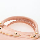 BALENCIAGA Metallic Edge City Bag Leather 2way Pink Gold 390154 Auth 196022M-8