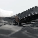 CHANEL Bicolore Waist bag Patent leather Black Gold CC Auth 196023-8