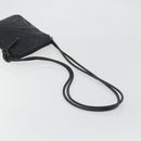 CHANEL Cambon Line Matelasse Shoulder Bag Leather Black Silver CC Auth 196024A-7
