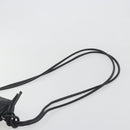 CHANEL Cambon Line Matelasse Shoulder Bag Leather Black Silver CC Auth 196024A-14