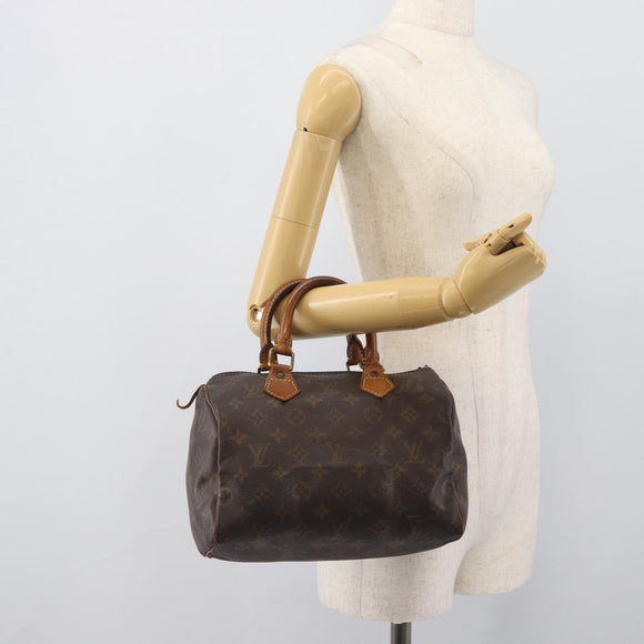 LOUIS VUITTON Monogram Speedy 25 Hand Bag M41528 LV Auth 196027