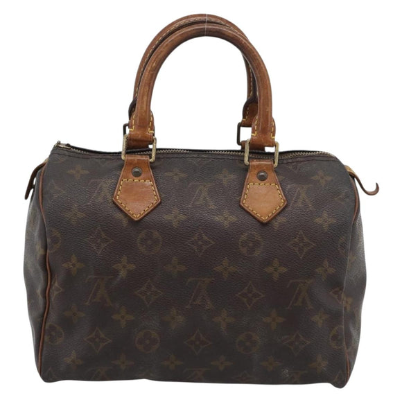 LOUIS VUITTON Monogram Speedy 25 Hand Bag M41528 LV Auth 196027