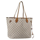 LOUIS VUITTON Damier Azur Neverfull MM Tote Bag N41605 LV Auth 196028-1