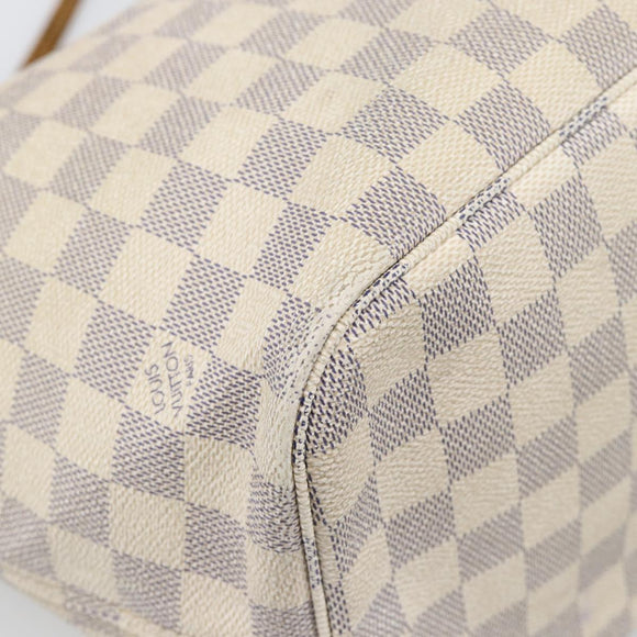 LOUIS VUITTON Damier Azur Neverfull MM Tote Bag N41605 LV Auth 196028
