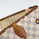 LOUIS VUITTON Damier Azur Neverfull MM Tote Bag N41605 LV Auth 196028-20