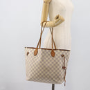 LOUIS VUITTON Damier Azur Neverfull MM Tote Bag N41605 LV Auth 196028-27