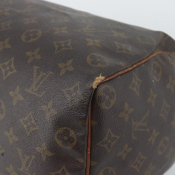 LOUIS VUITTON Monogram Speedy 35 Hand Bag M41524 LV Auth 196029